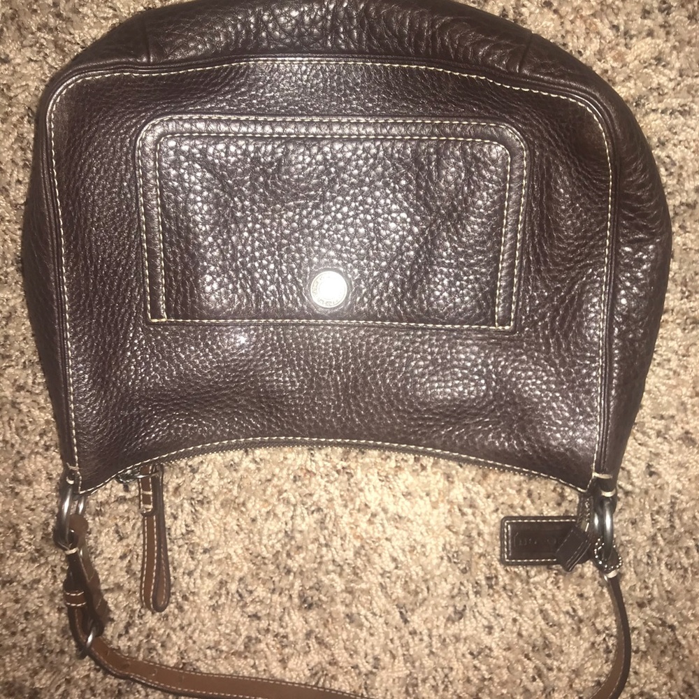 Brown coach purse